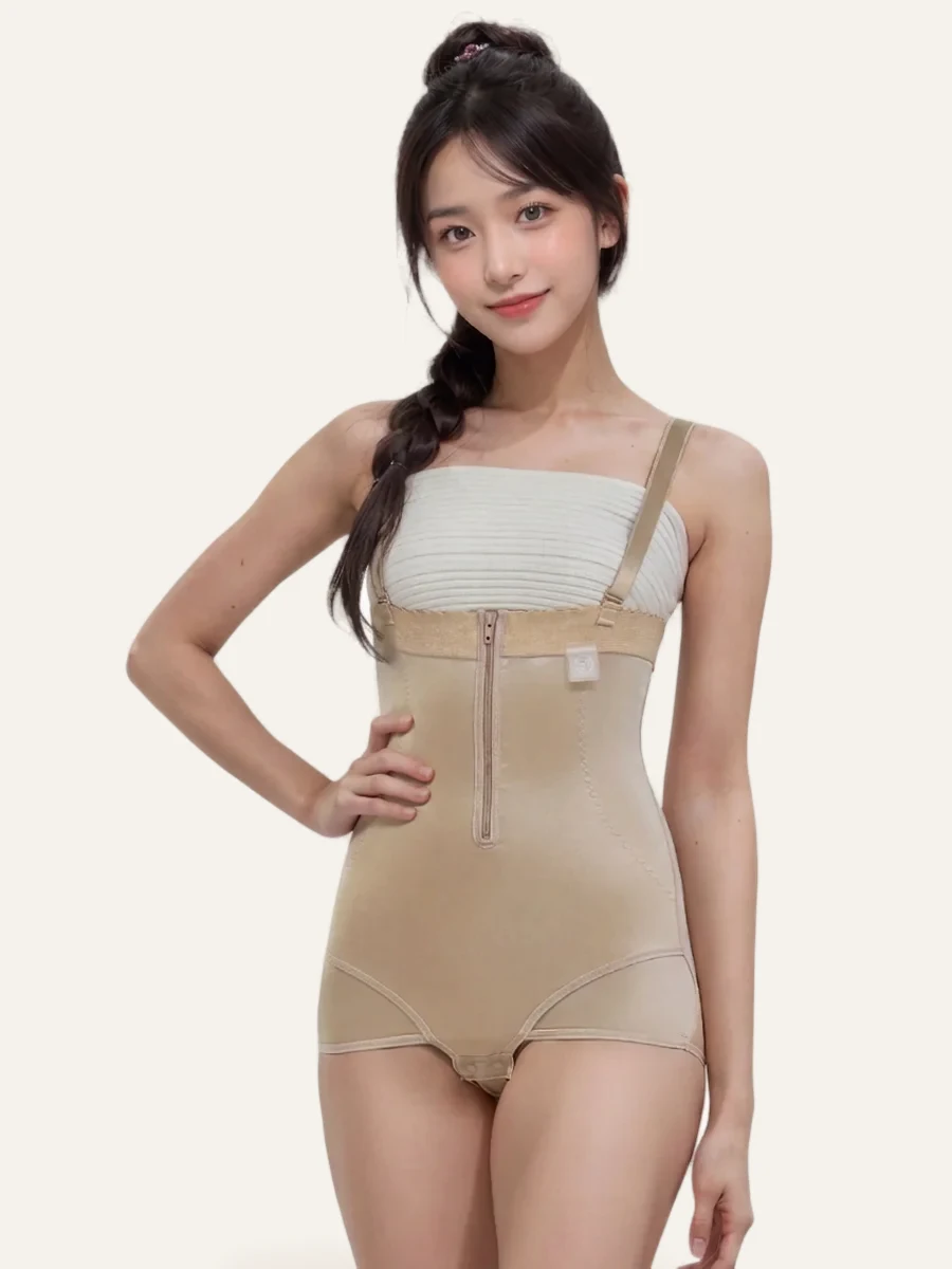 ST02 복부 압박복 앞지퍼형 착용 모습